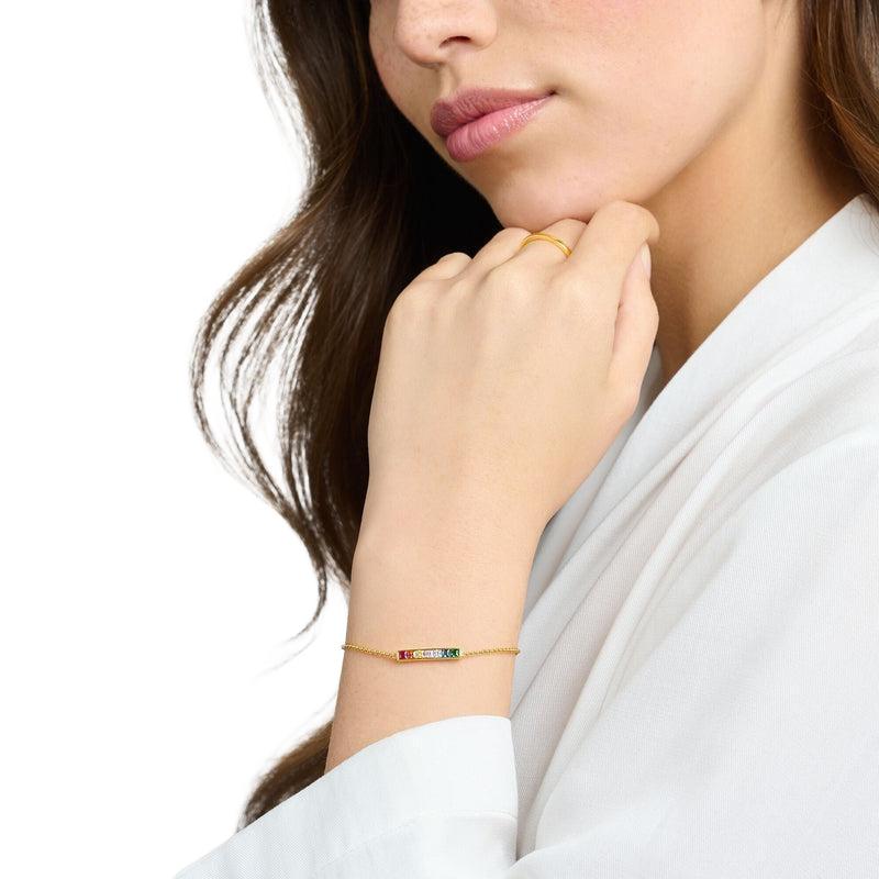 Thomas Sabo Bracelet Colourful Stones Gold