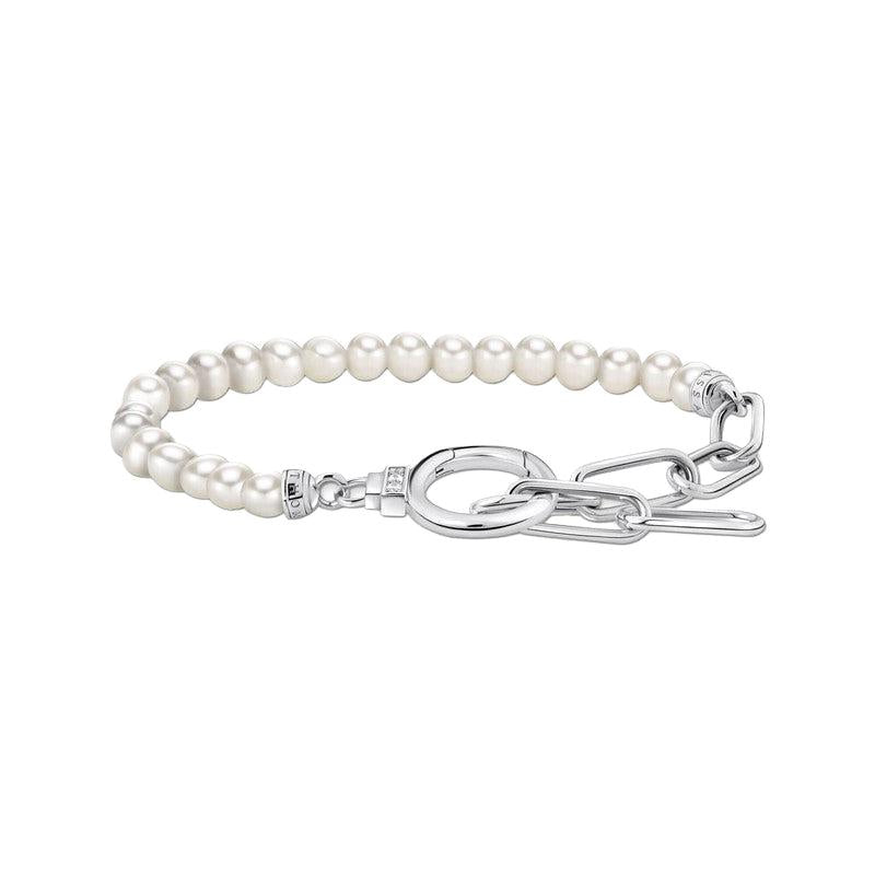 Thomas Sabo Bracelet - Silver with Freshwater Cultured Pearls and Zirconia