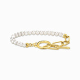 Thomas Sabo Bracelet - Yellow-Gold plated with Freshwater Cultured Pearls