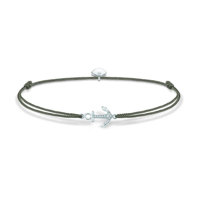 Thomas Sabo CZ Anchor Grey Bracelet