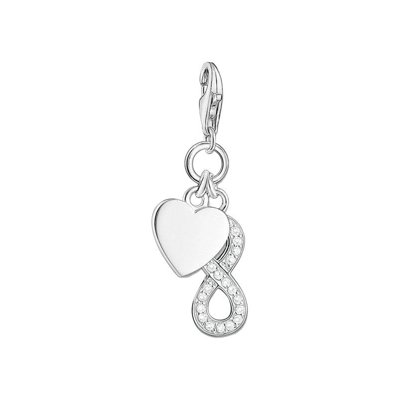 Thomas Sabo CZ Infinity With Heart Charm