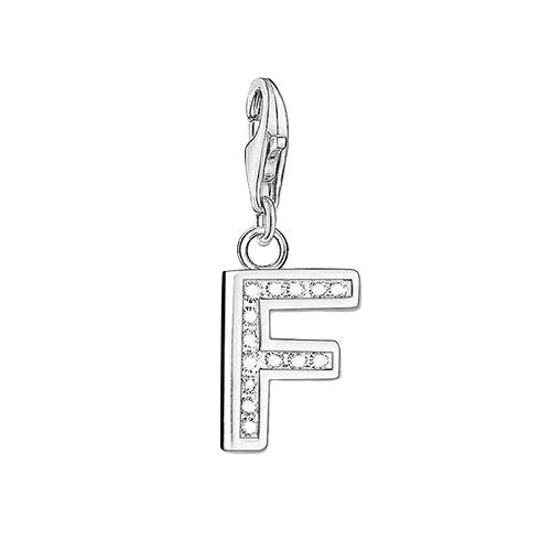 Thomas Sabo CZ Letter F Charm