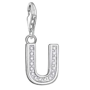 Thomas Sabo CZ Letter U Charm