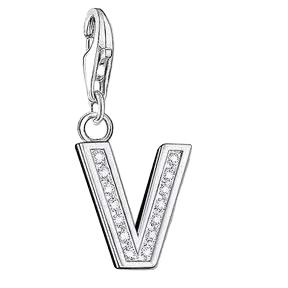 Thomas Sabo CZ Letter V Charm