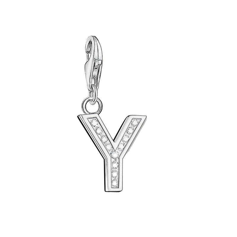 Thomas Sabo CZ Letter Y Charm