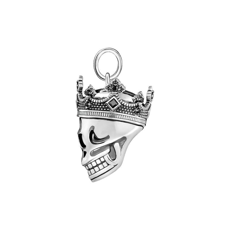 Thomas Sabo CZ Royal Crown Skull Pendant