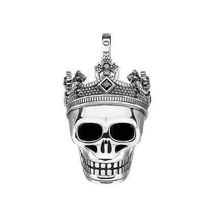 Thomas Sabo CZ Royal Crown Skull Pendant