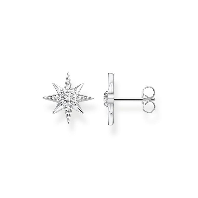 Thomas Sabo CZ Star Silver Stud Earrings