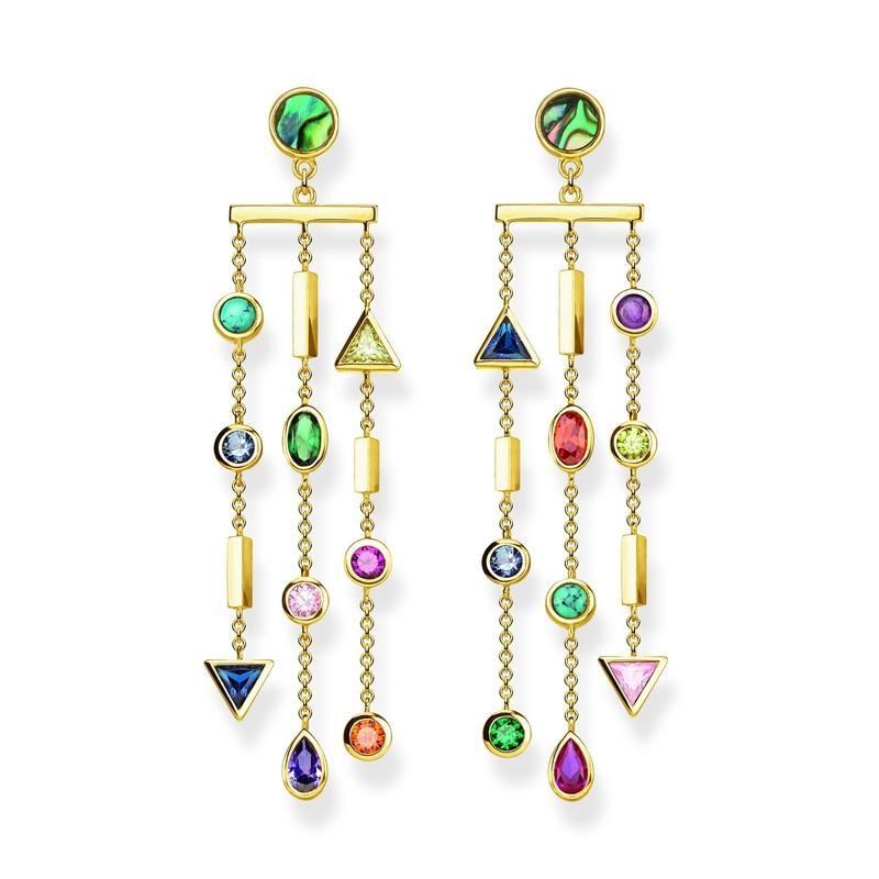 Thomas Sabo CZ Tri Drop Earrdros