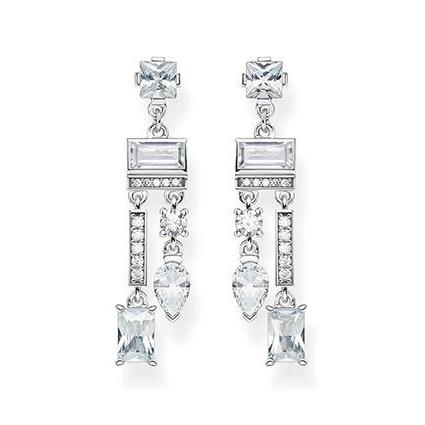 Thomas Sabo CZ White Chandelier Earrings