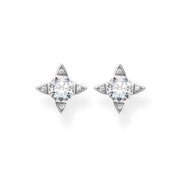 Thomas Sabo CZ White Stone Stud Earrings
