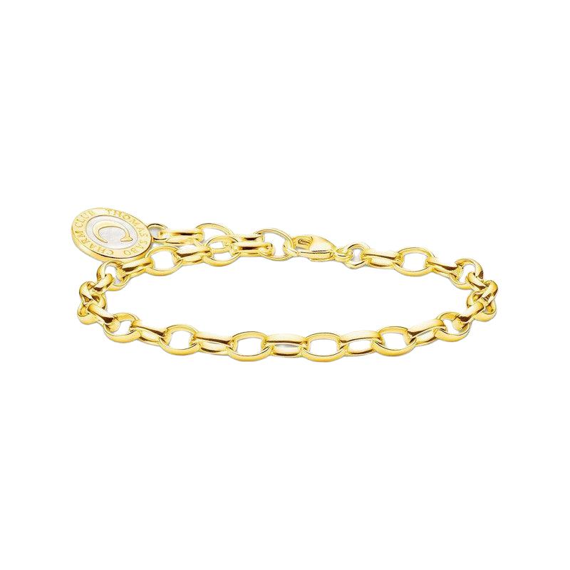Thomas Sabo Charm Bracelet - White Charmista Coin Gold-plated