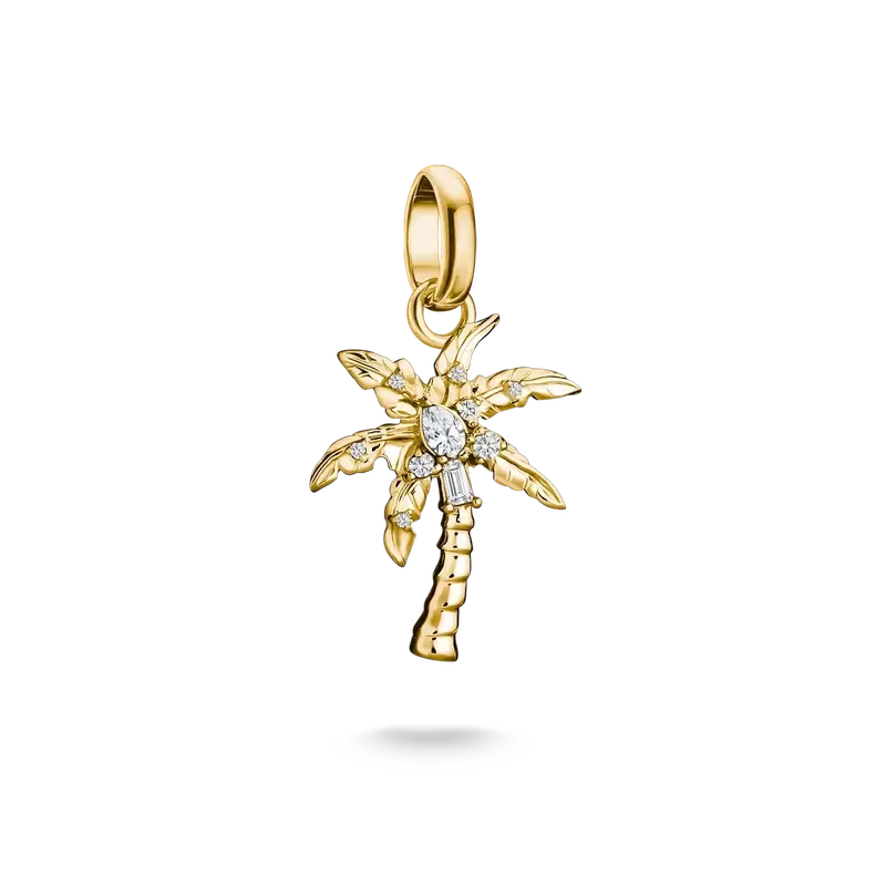 THOMAS SABO Charm Club Connect Palm Tree Gold Charm