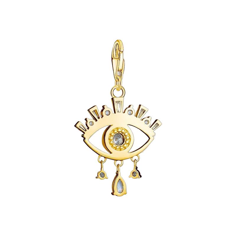 Thomas Sabo Charm Pendant - Blue Eye - Gold Plated
