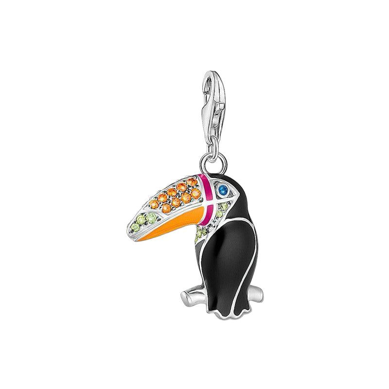 Thomas Sabo Charm Pendant Colorful Toucan Silver