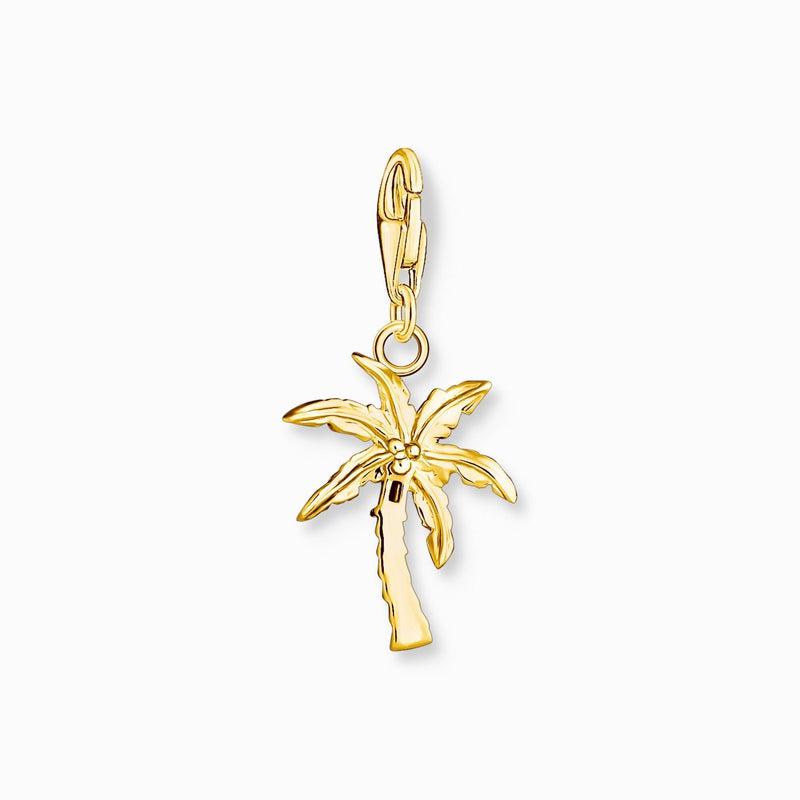 Thomas Sabo Charm Pendant - Colourful Palm Tree - Gold Plated