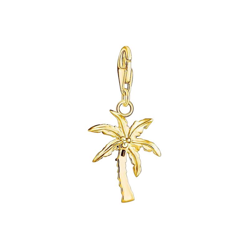 Thomas Sabo Charm Pendant - Colourful Palm Tree - Gold Plated