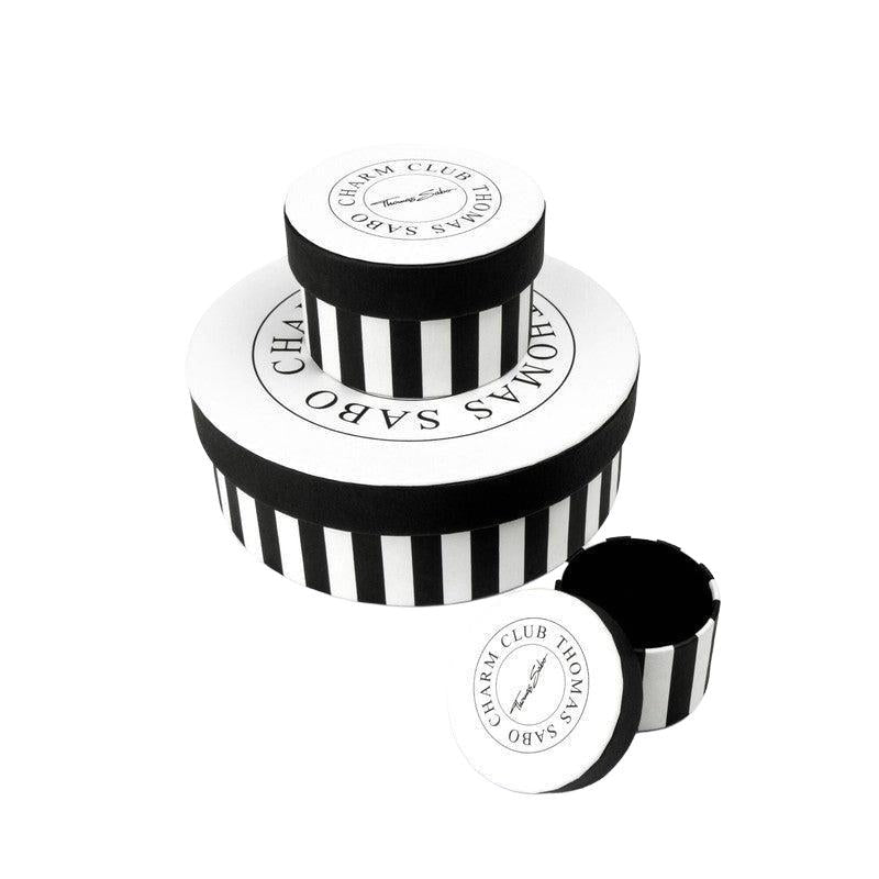 Thomas Sabo Charm Pendant - Hexagon with Imitation Amethyst and Fine Symbols Silver