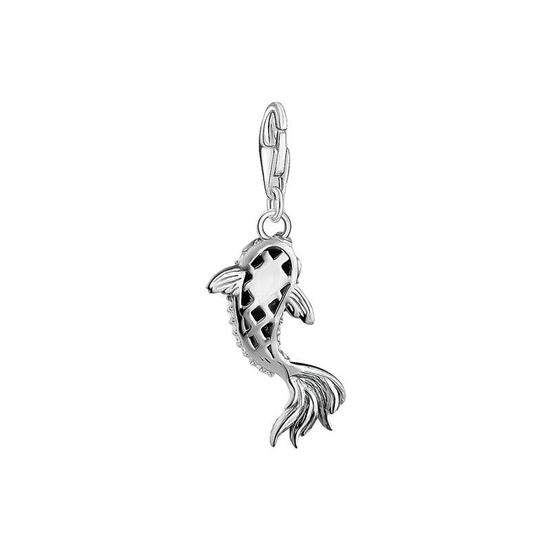 Thomas Sabo Charm Pendant - Koi with Zirconia Stones Silver