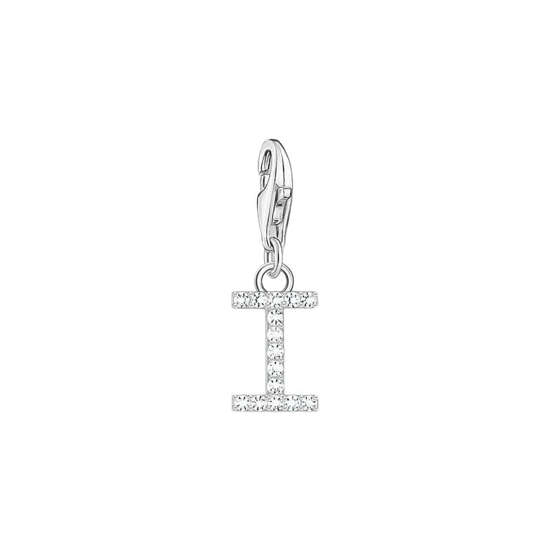 Thomas Sabo Charm Pendant Letter I with White Stones