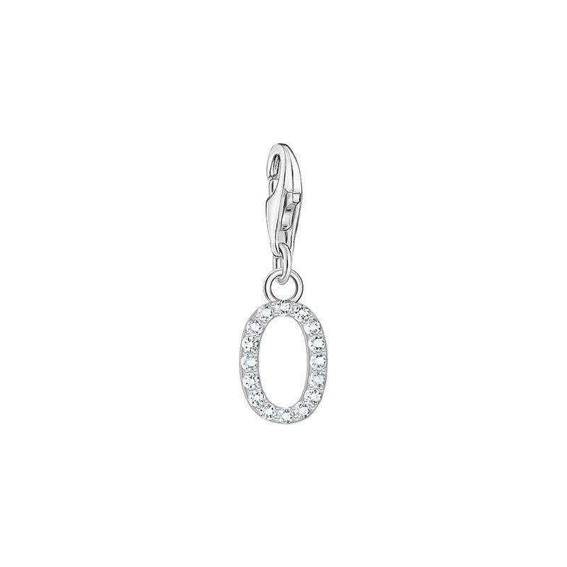Thomas Sabo Charm Pendant Letter O with White Stones