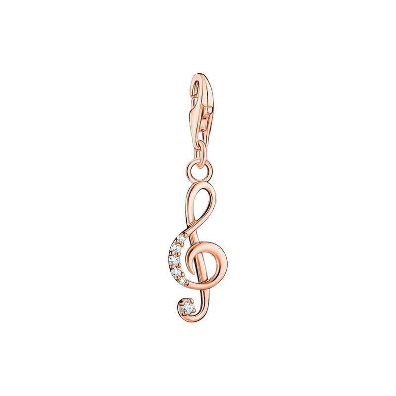 Thomas Sabo Charm Pendant Musical Clef Rose Gold