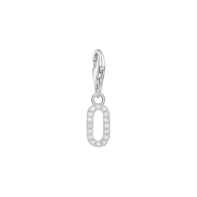 Thomas Sabo Charm Pendant - Number 0 with Zirconia