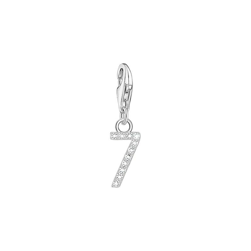 Thomas Sabo Charm Pendant - Number 7 with Zirconia