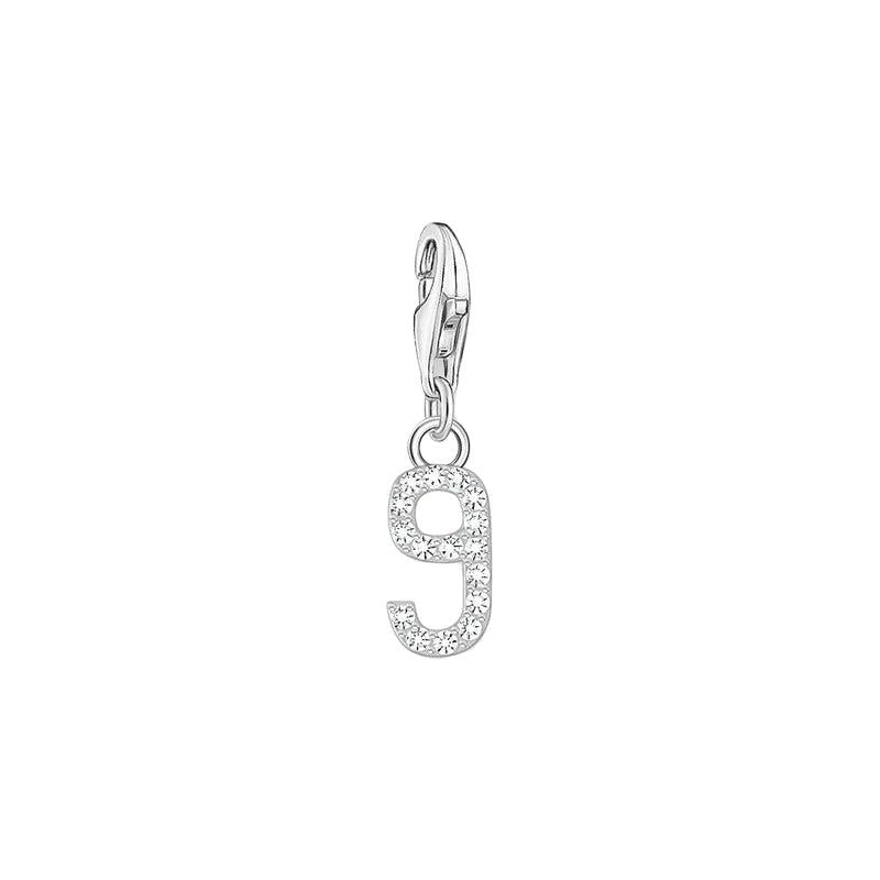 Thomas Sabo Charm Pendant - Number 9 with Zirconia