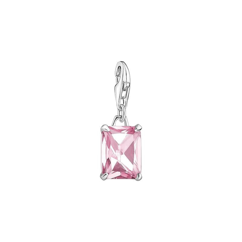Thomas Sabo Charm Pendant Pink Stone Silver