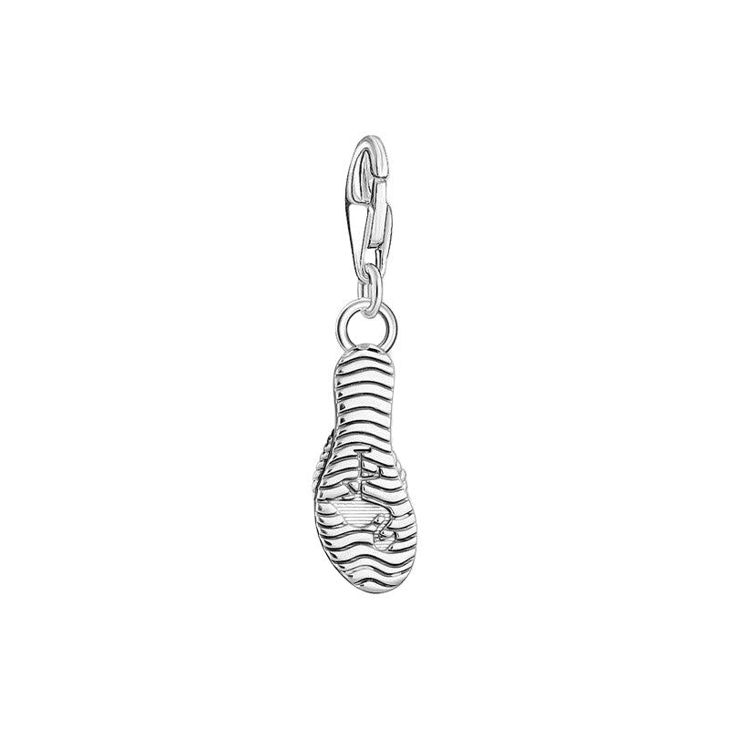Thomas Sabo Charm Pendant - Turquoise Flip flop with Colorful Stones