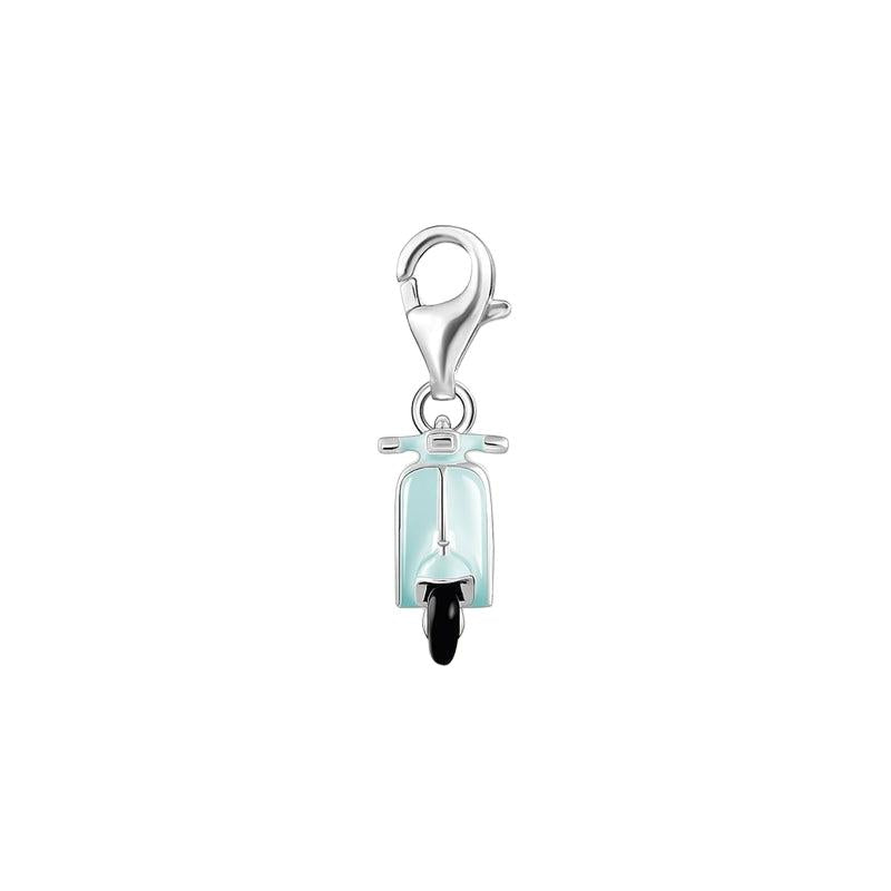 Thomas Sabo Charm Pendant - Turquoise Motor Scooter Silver