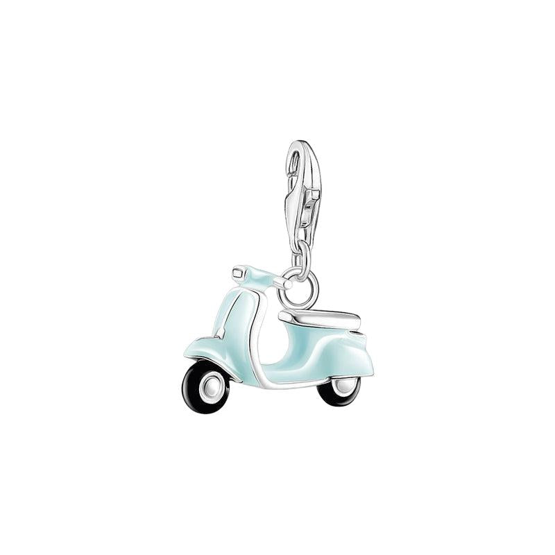 Thomas Sabo Charm Pendant - Turquoise Motor Scooter Silver