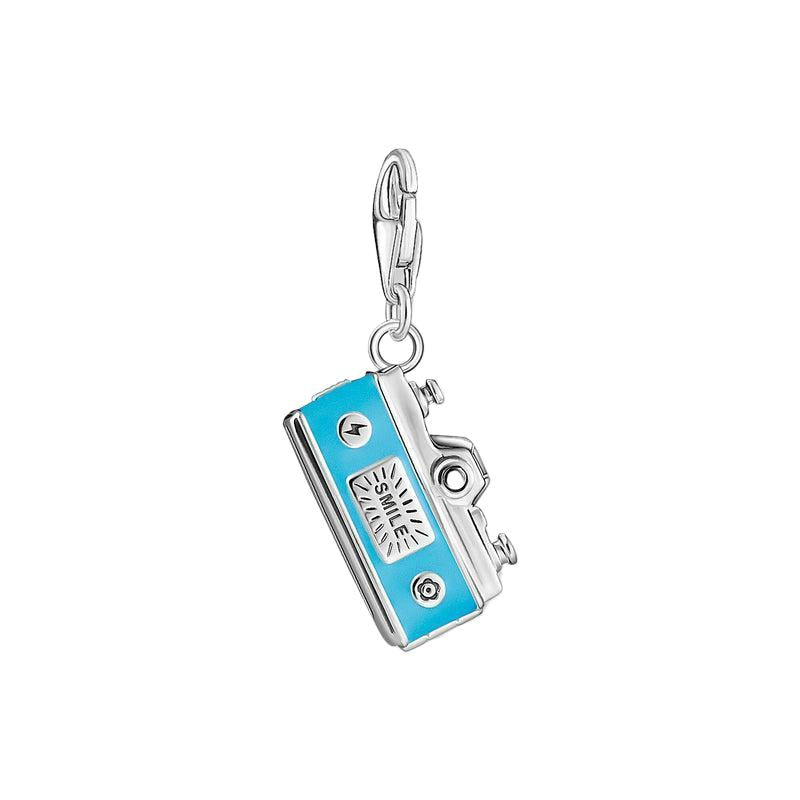 Thomas Sabo Charm Pendant - Turquoise Retro Camera - Silver