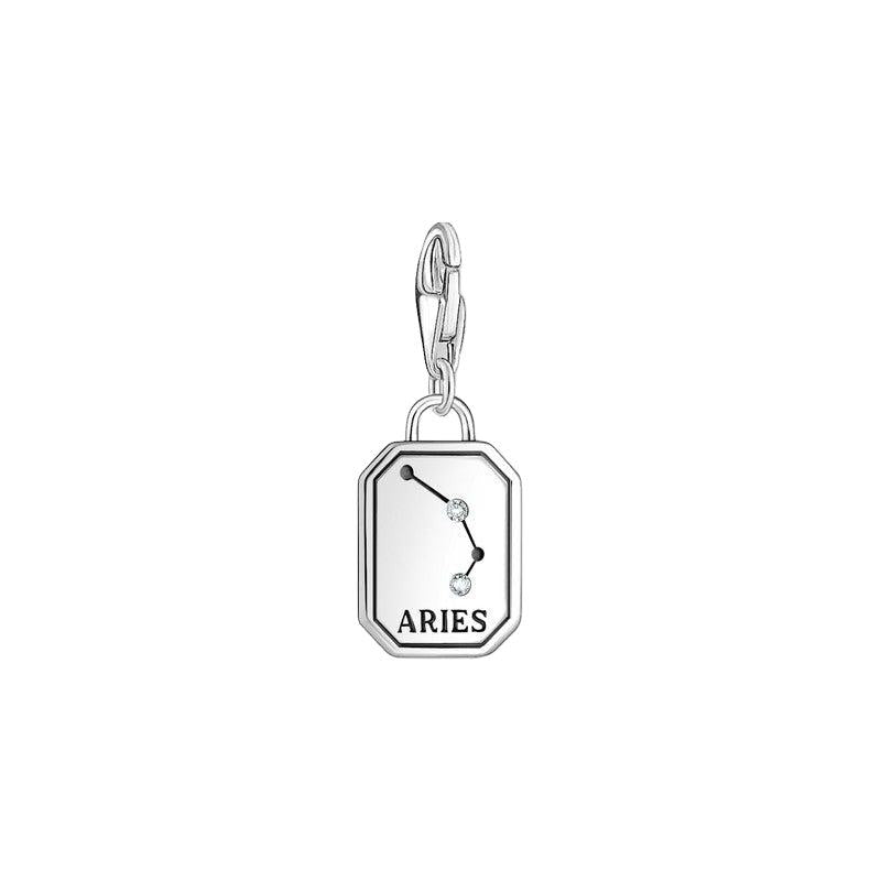 Thomas Sabo Charm Pendant - Zodiac Sign Aries with Zirconia