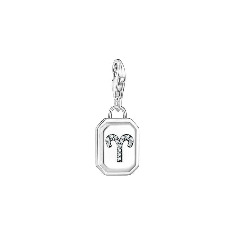 Thomas Sabo Charm Pendant - Zodiac Sign Aries with Zirconia
