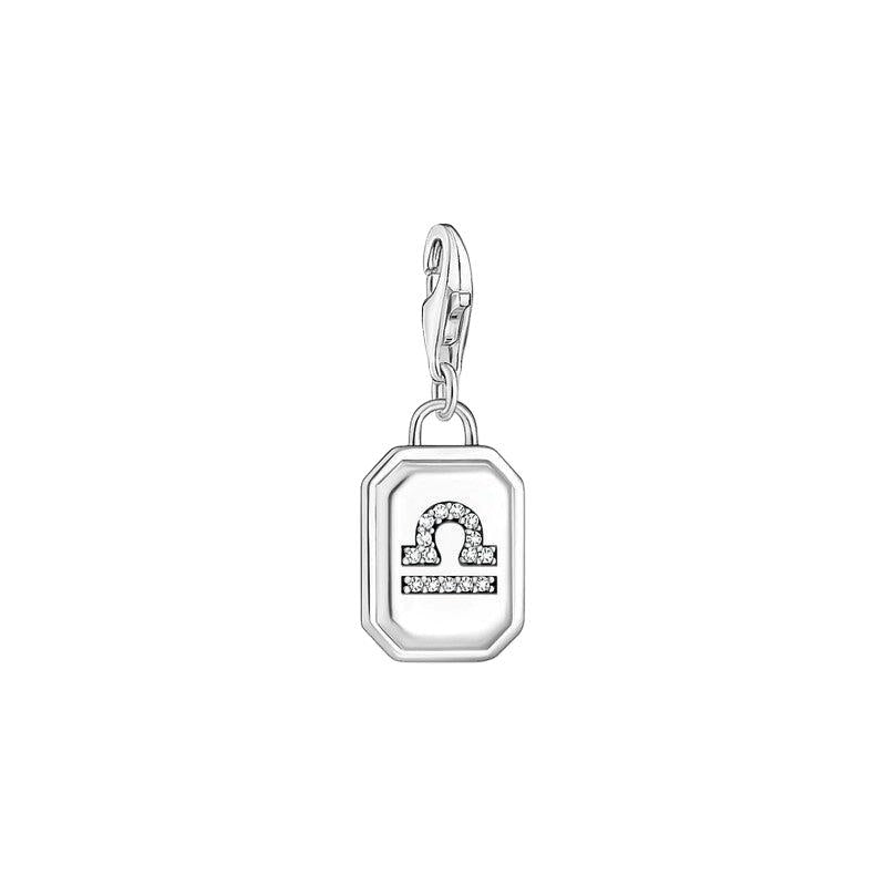 Thomas Sabo Charm Pendant - Zodiac Sign Libra with Zirconia
