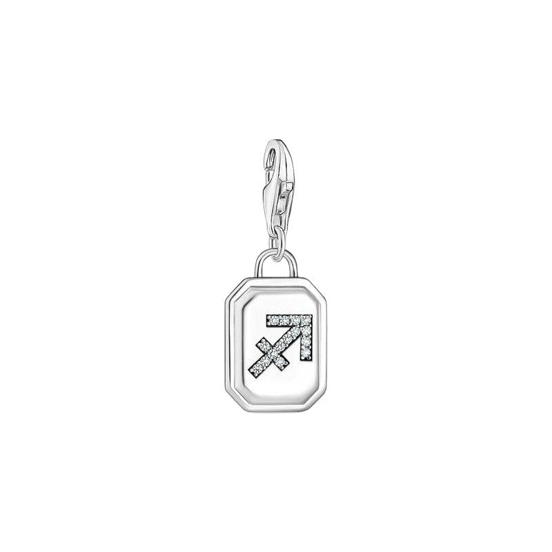 Thomas Sabo Charm Pendant - Zodiac Sign Sagittarius with Zirconia