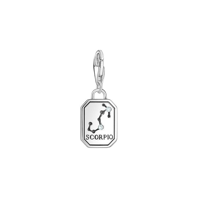Thomas Sabo Charm Pendant - Zodiac Sign Scorpio with Zirconia