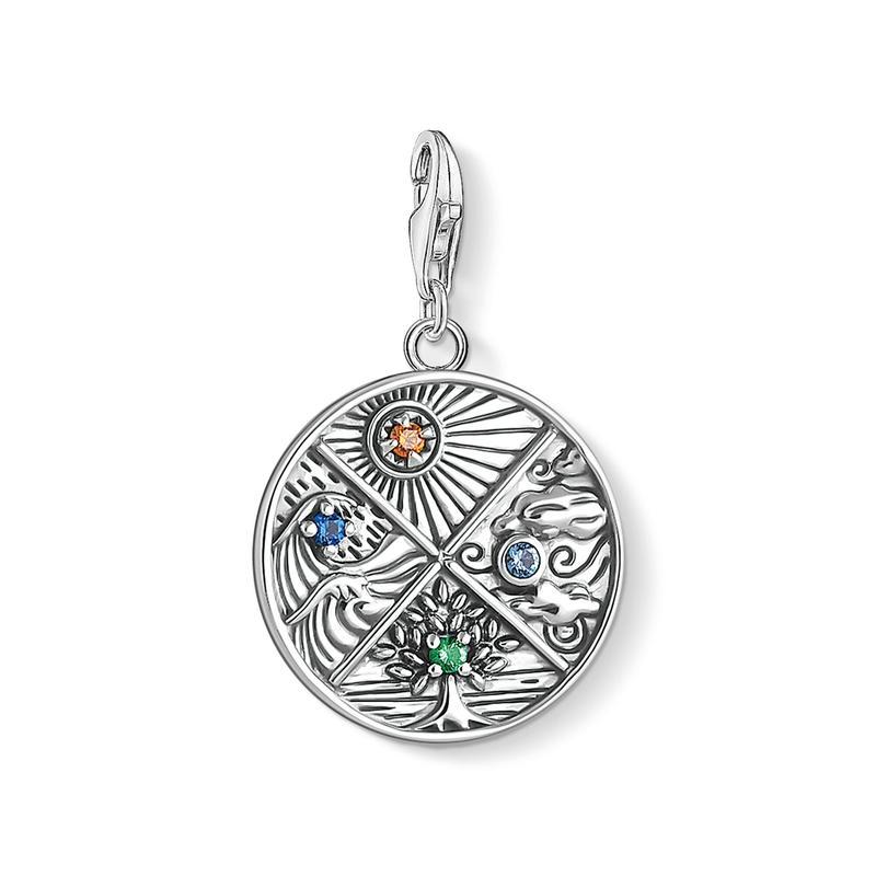 Thomas Sabo Charm pendant 4 elements: earth, water, air, fire
