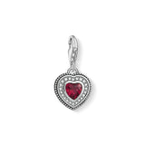 Thomas Sabo Charm pendant Heart with red stone