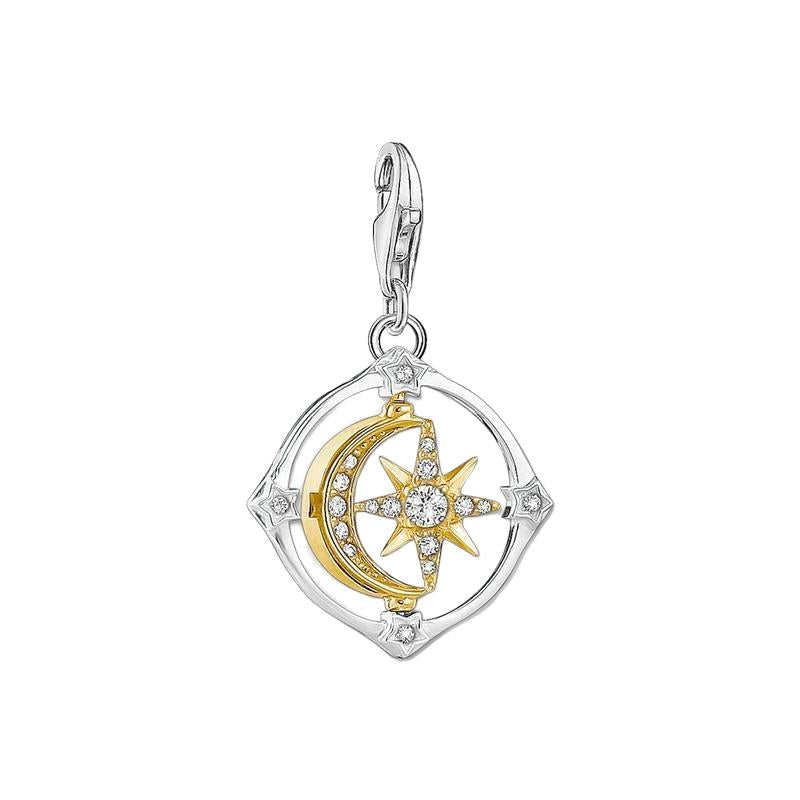 Thomas Sabo Charm pendant Moveable moon & star