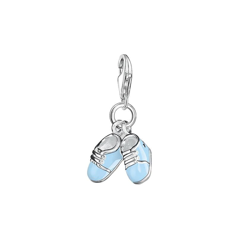 Thomas Sabo Charm pendant blue baby shoes