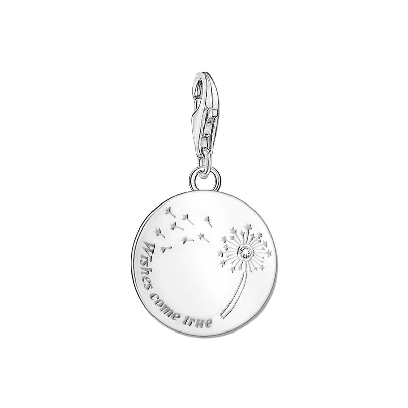 Thomas Sabo Charm pendant dandelion WISHES COME TRUE