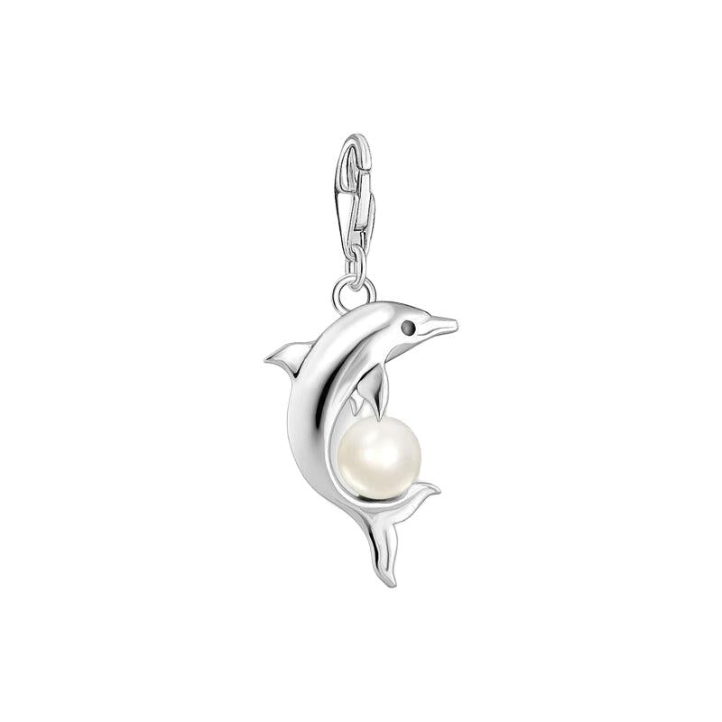 Thomas Sabo Charm pendant dolphin with pearl silver
