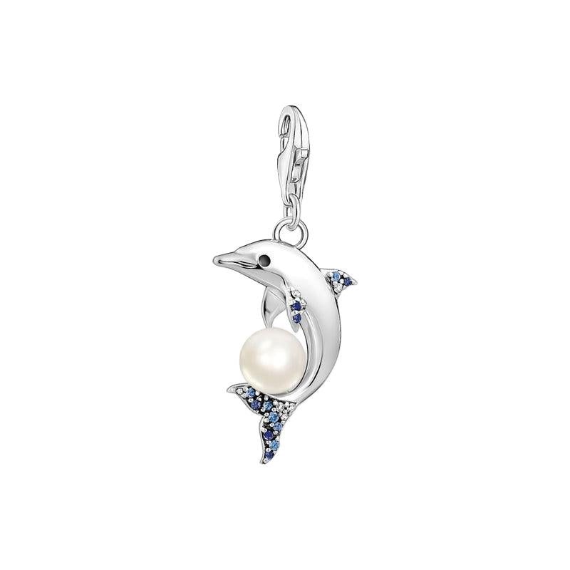 Thomas Sabo Charm pendant dolphin with pearl silver