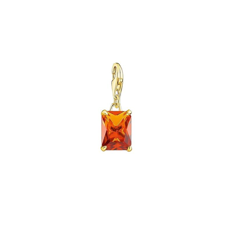 Thomas Sabo Charm pendant large orange stone