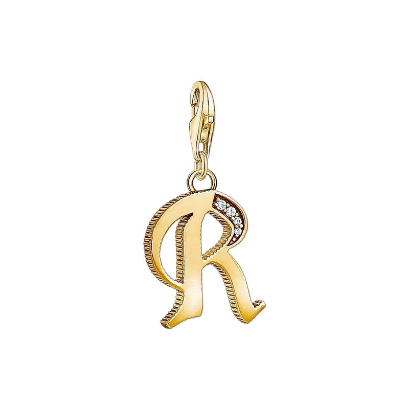 Thomas Sabo Charm pendant letter R gold