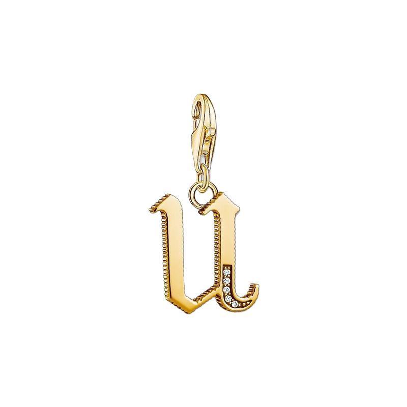 Thomas Sabo Charm pendant letter U gold