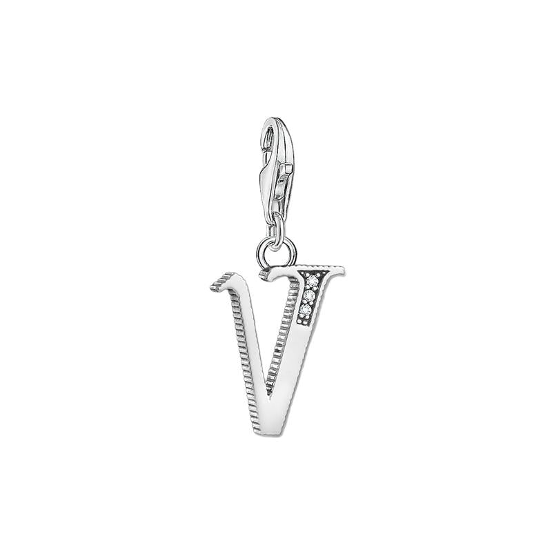 Thomas Sabo Charm pendant letter V silver
